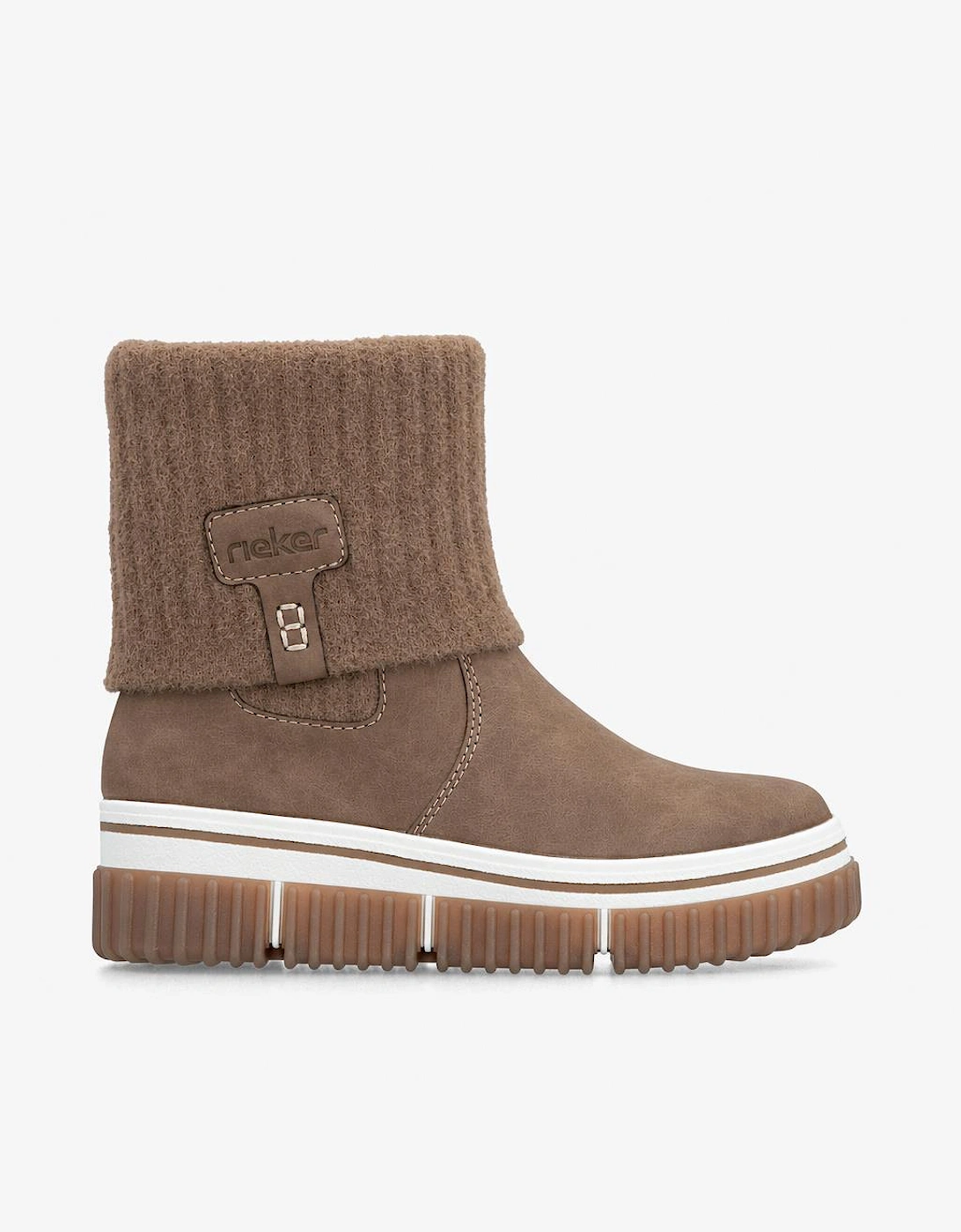 Rieker Y6350 Womens Ankle Boots Brown Wood