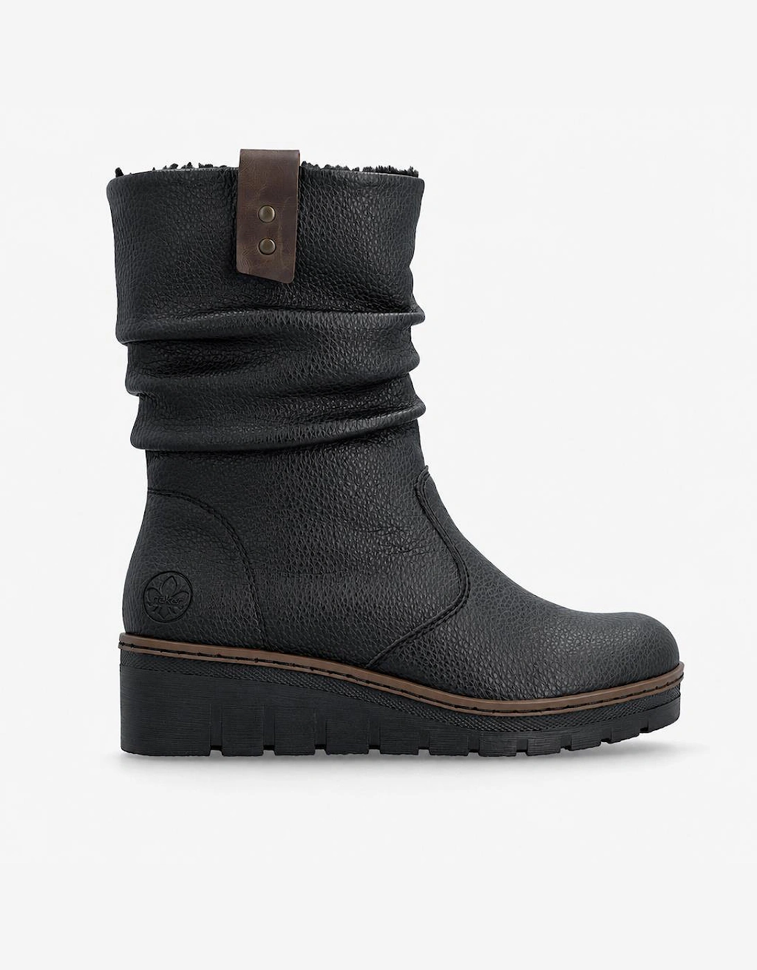 Rieker X9155 Womens Ankle Boots Black/Chestnut