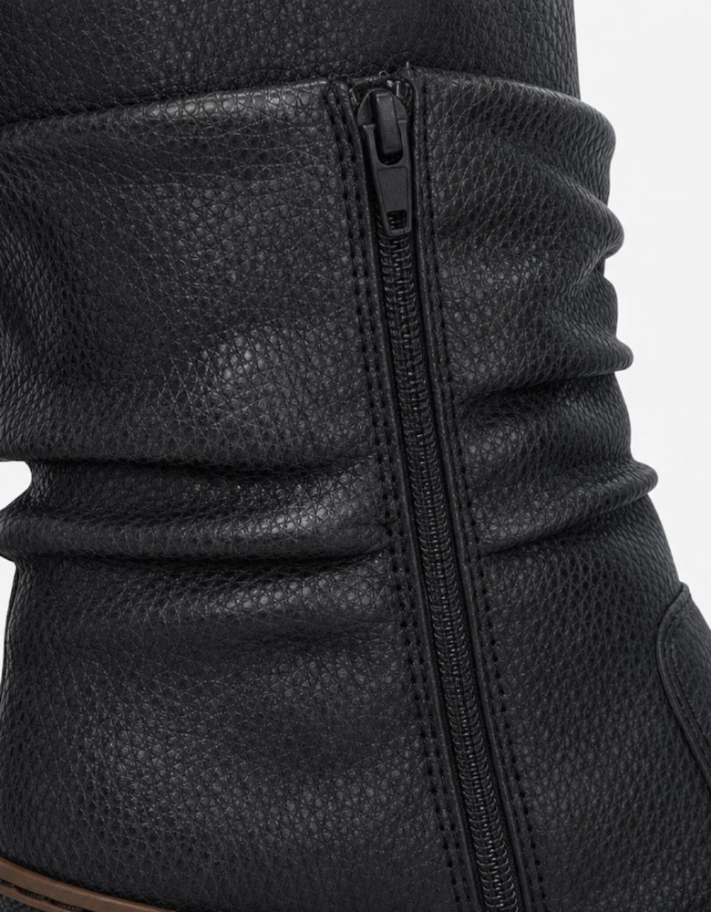Rieker X9155 Womens Ankle Boots Black/Chestnut