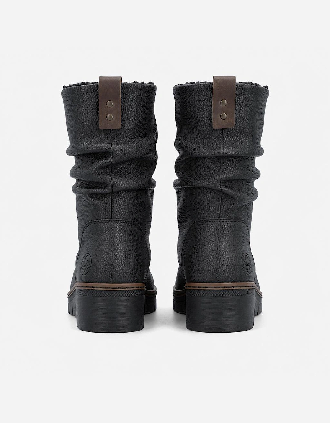 Rieker X9155 Womens Ankle Boots Black/Chestnut