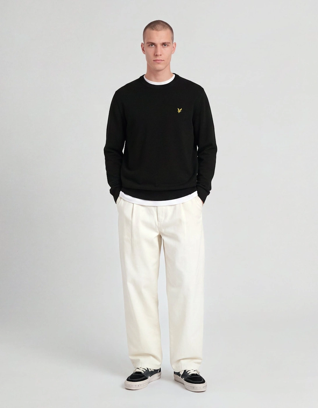 Lambswool Blend Crew Neck Jumper