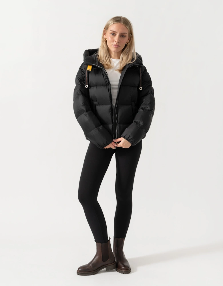 Parajumpers Tilly Womens Down Jacket with Hood - Black 541