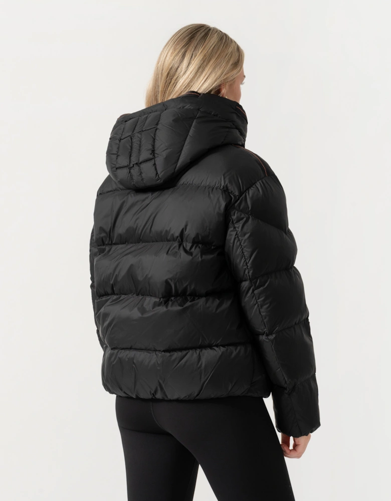 Parajumpers Tilly Womens Down Jacket with Hood - Black 541
