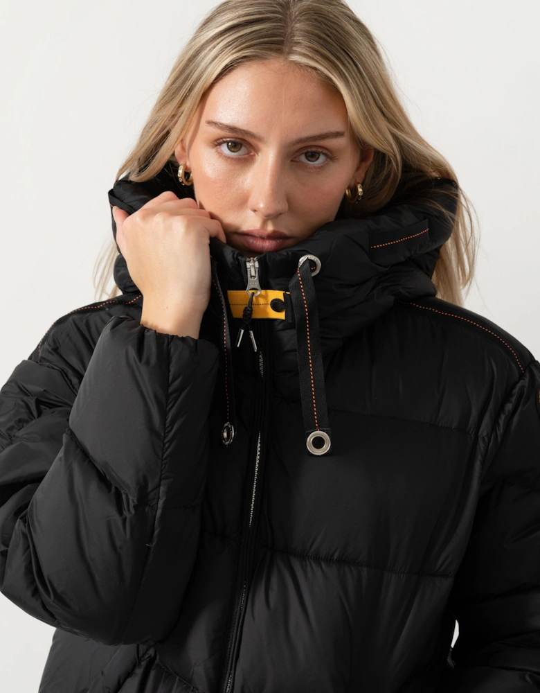 Parajumpers Tilly Womens Down Jacket with Hood - Black 541