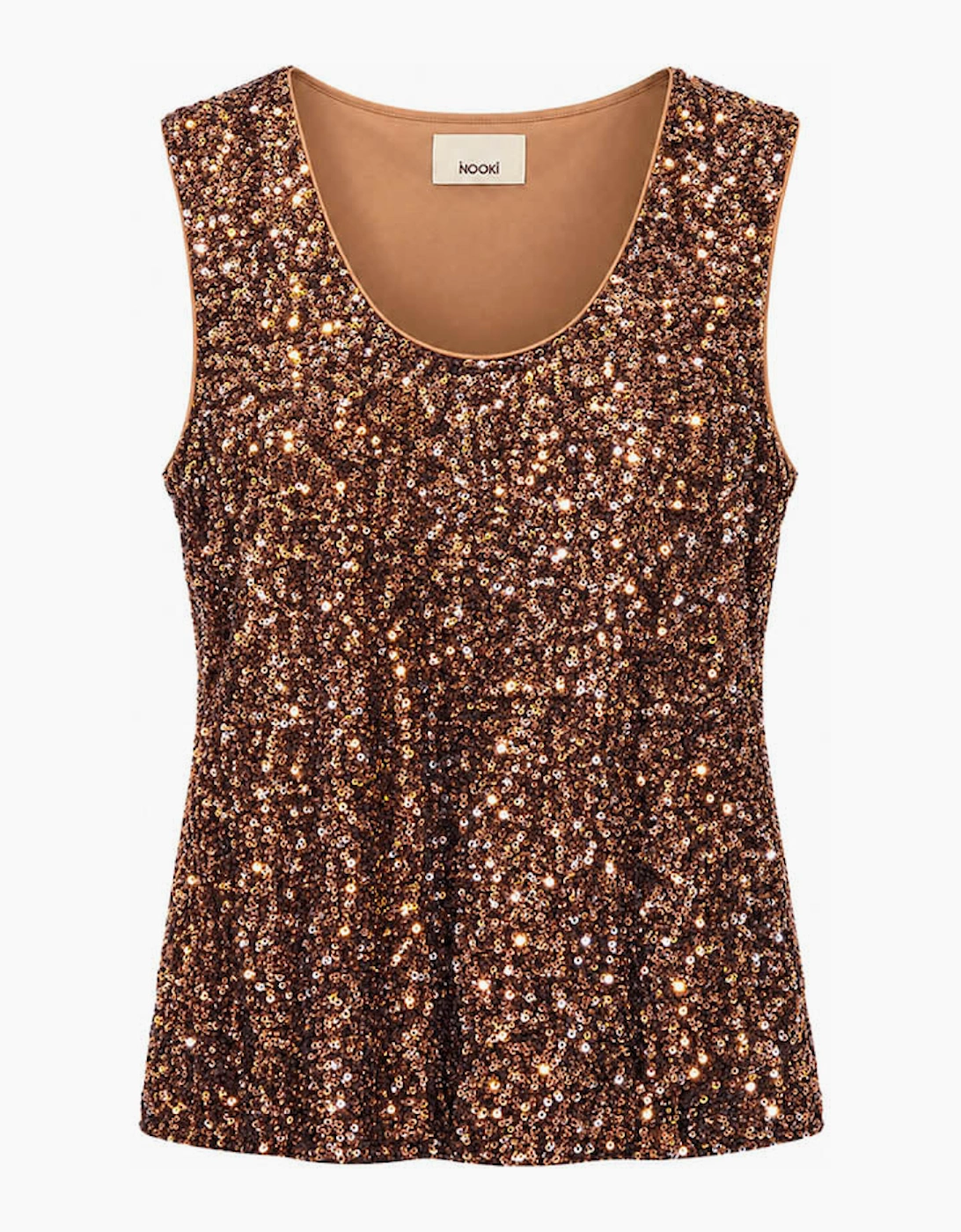 Maxine Sequin Vest-Copper