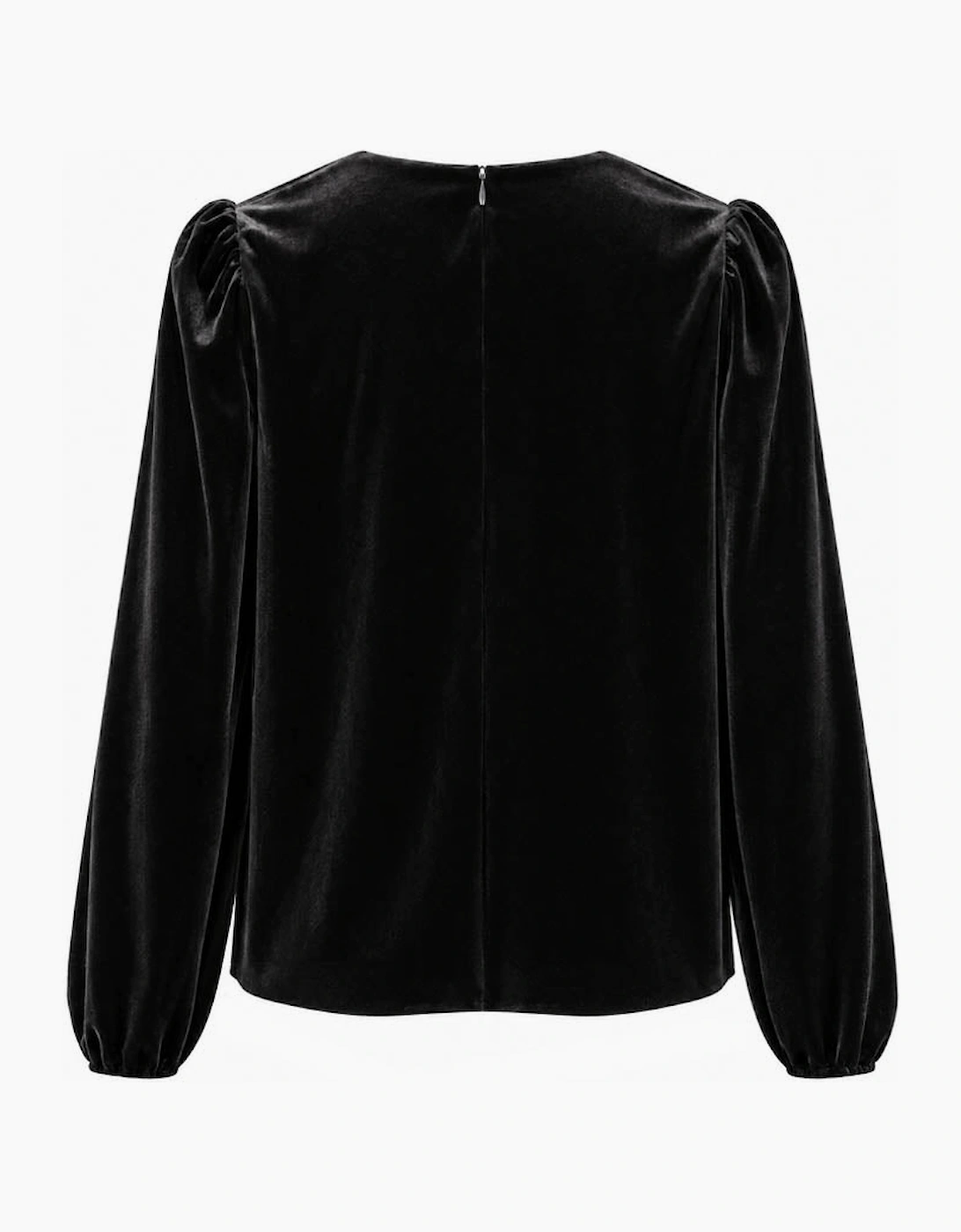 Rosalita Velvet Bow Top-Black