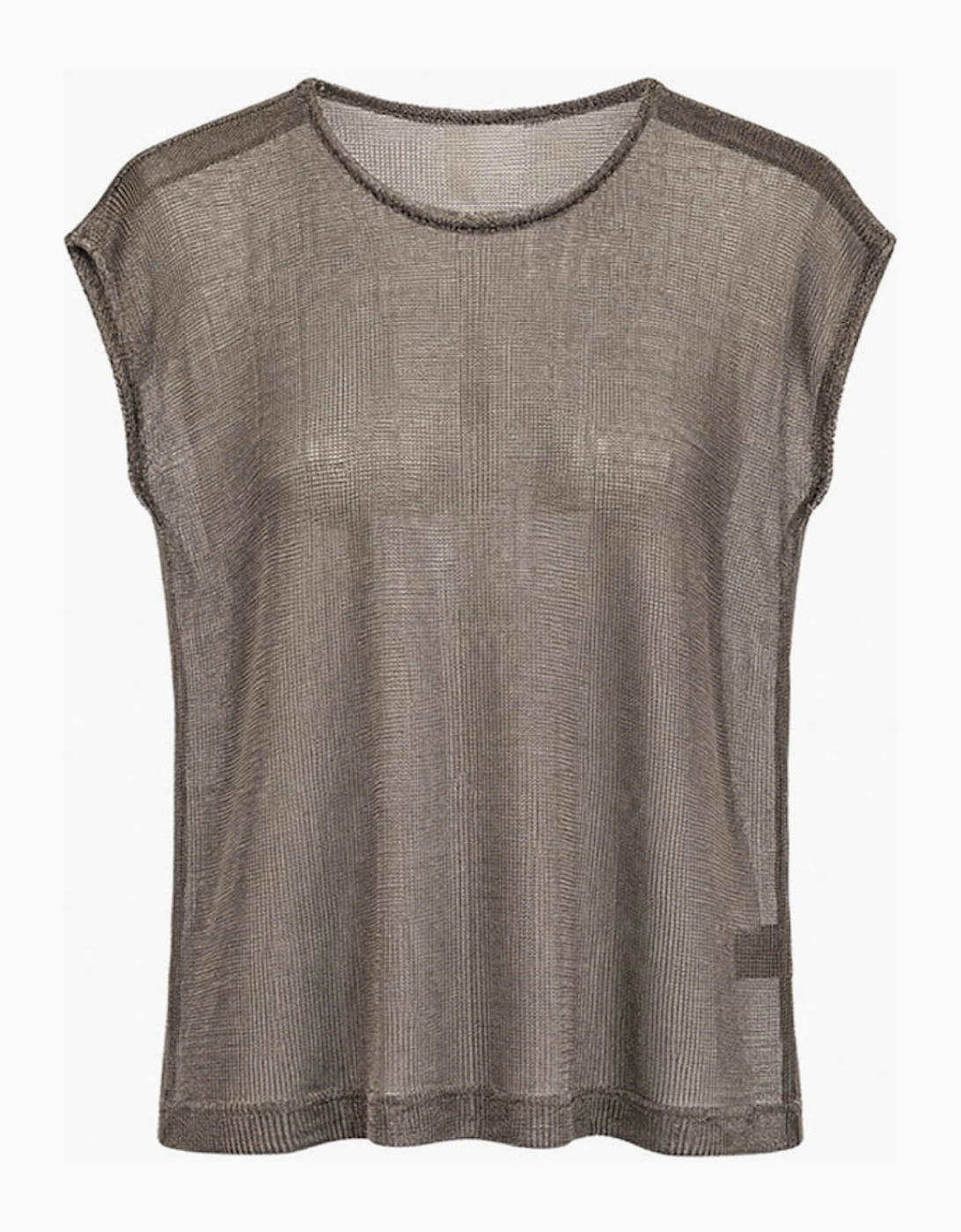 Amor Knit Top-Pewter