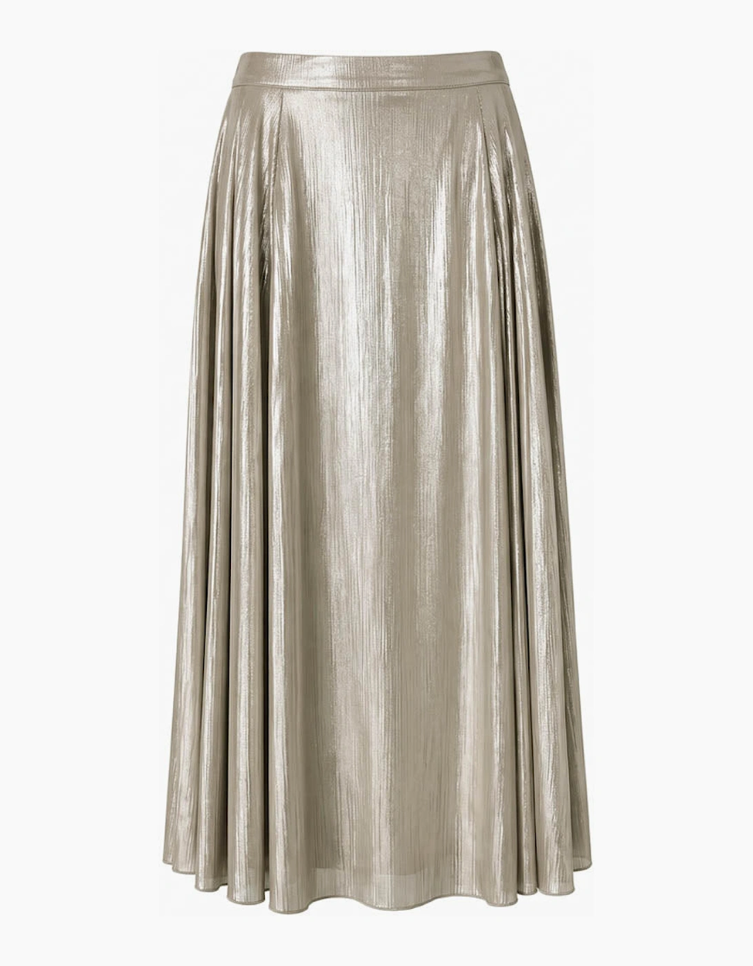 Daphne Metallic Skirt-Silver