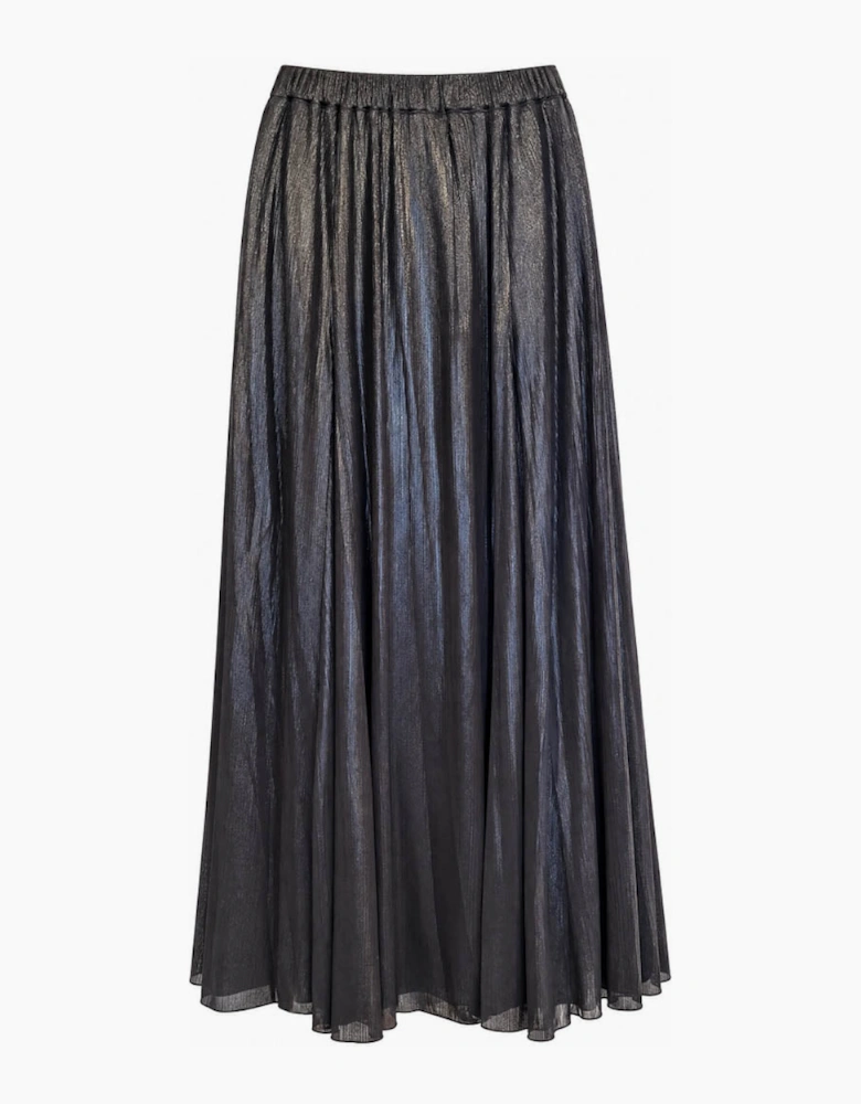 Daphne Metallic Skirt-Black