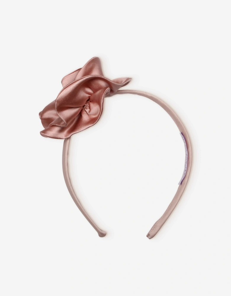 Jessie And James Girls My Rose Headband in Pink