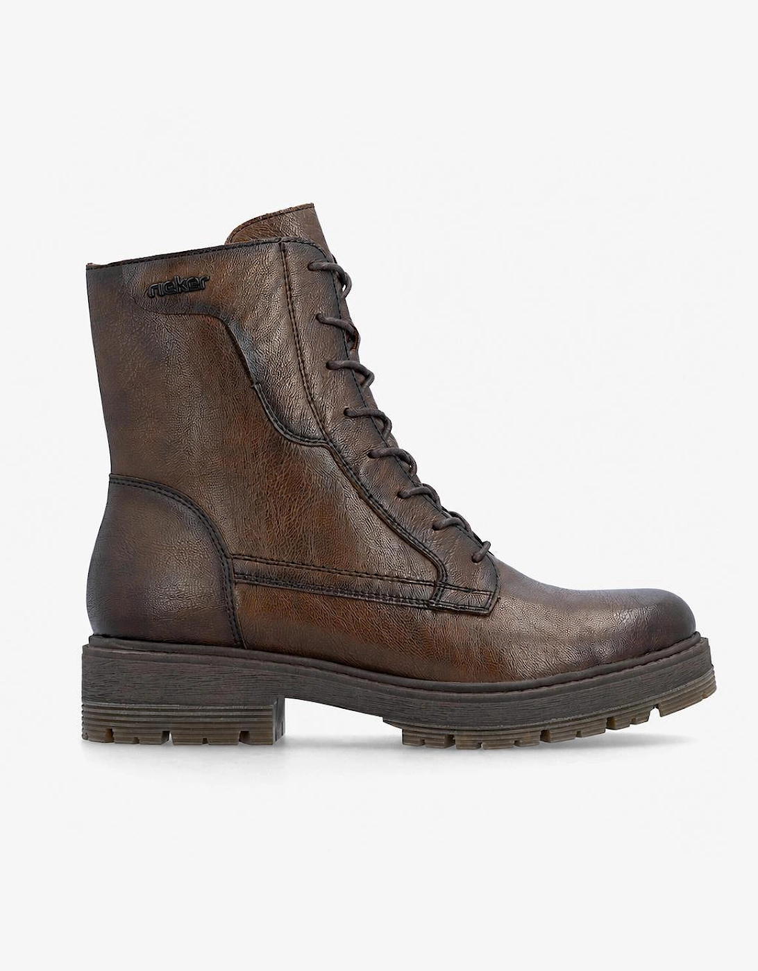 Rieker 75800 Womens Ankle Boots Mahogany
