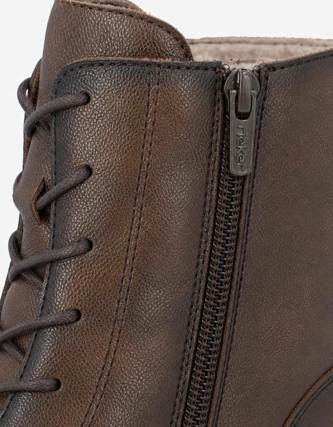 Rieker 75800 Womens Ankle Boots Mahogany
