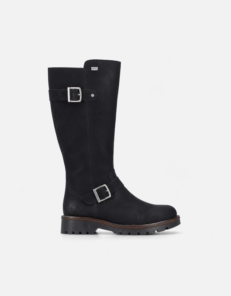 Rieker 73292 Womens Knee High Boots Black