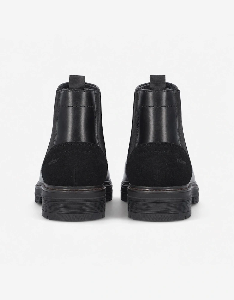 Rieker F2750 Mens Chelsea Boots Black
