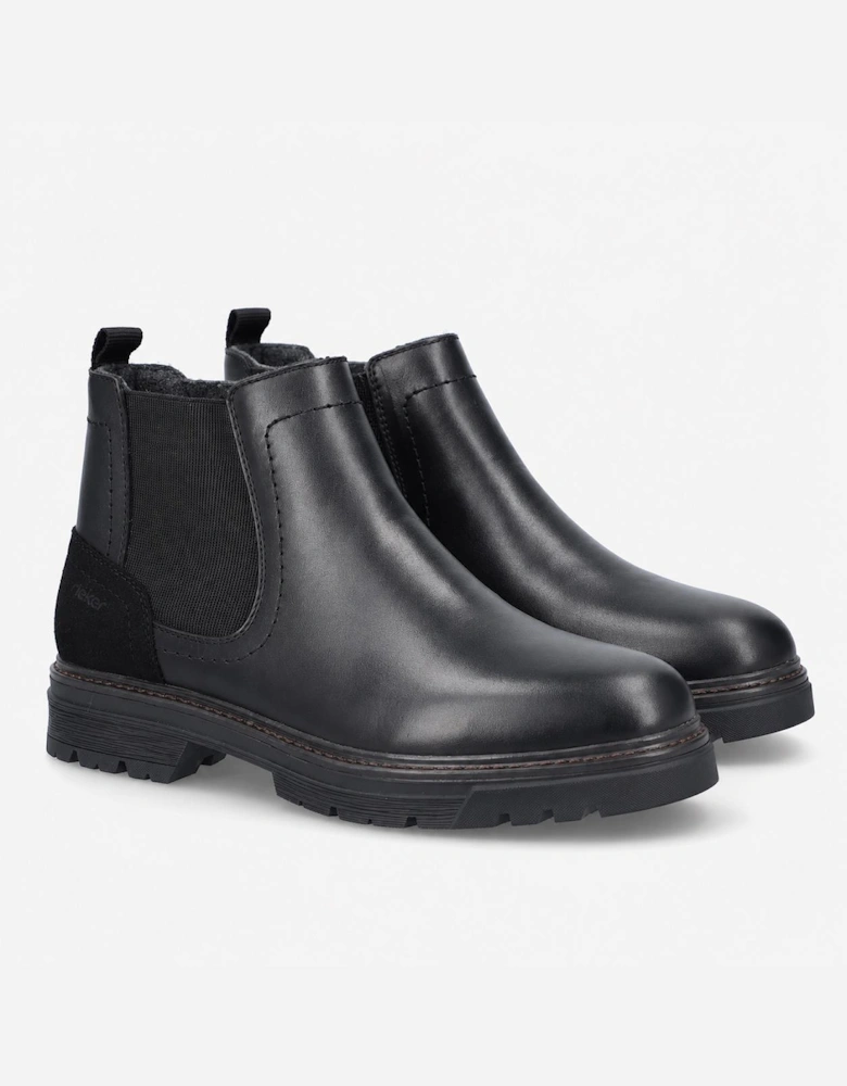 Rieker F2750 Mens Chelsea Boots Black