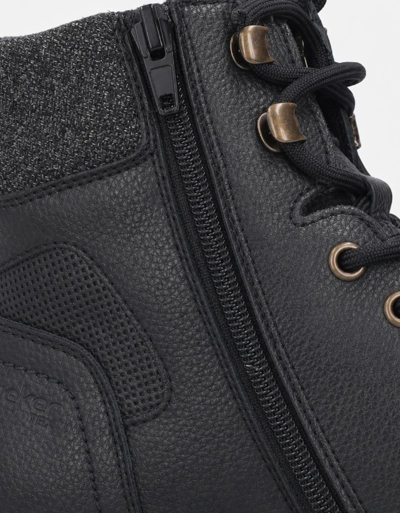 Rieker F3616 Mens Ankle Boots Black/Granite