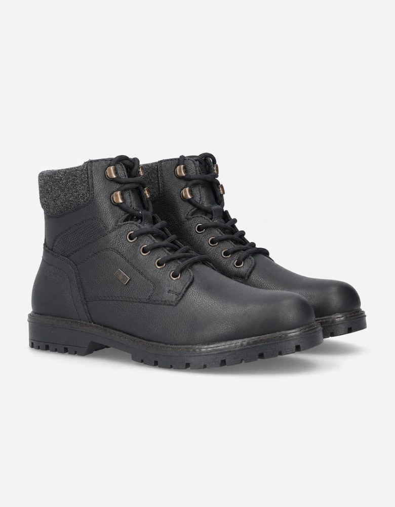 Rieker F3616 Mens Ankle Boots Black/Granite
