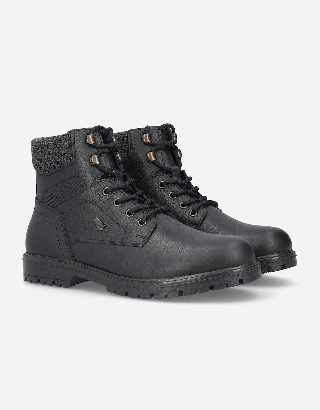 Rieker F3616 Mens Ankle Boots Black/Granite