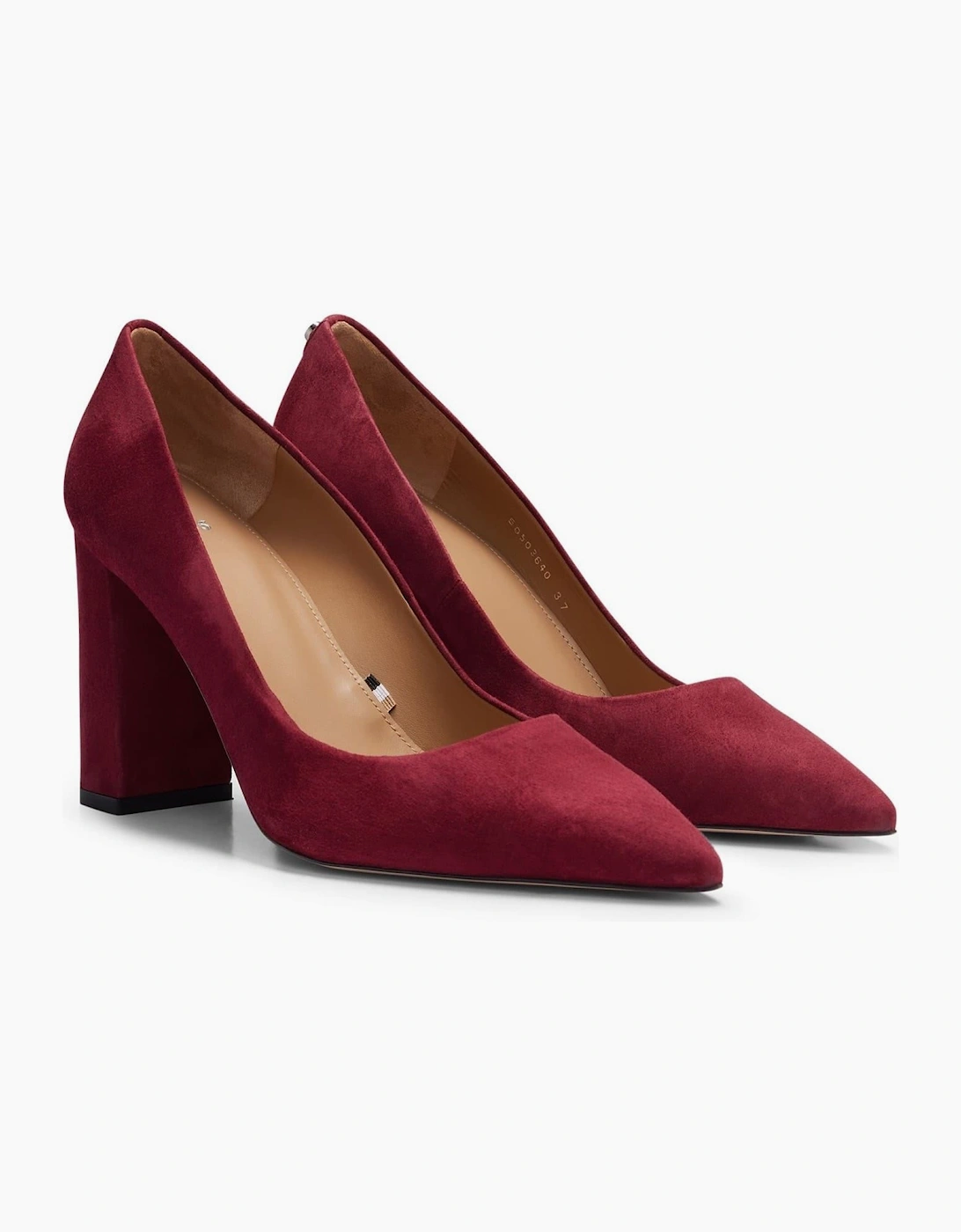 High Heel Block Court Shoes