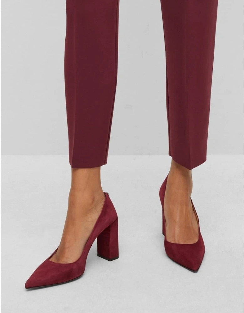 High Heel Block Court Shoes