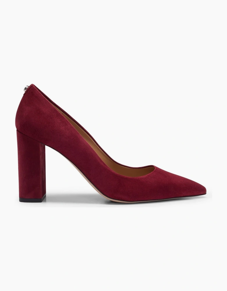 High Heel Block Court Shoes