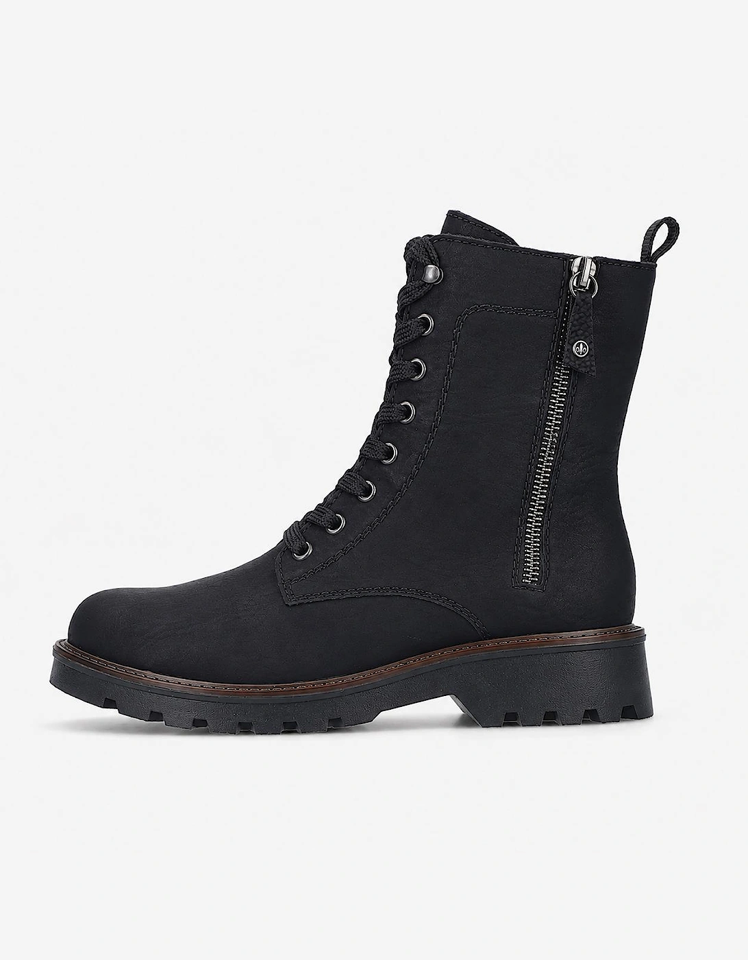 Rieker 73210 Womens Biker Boots Black