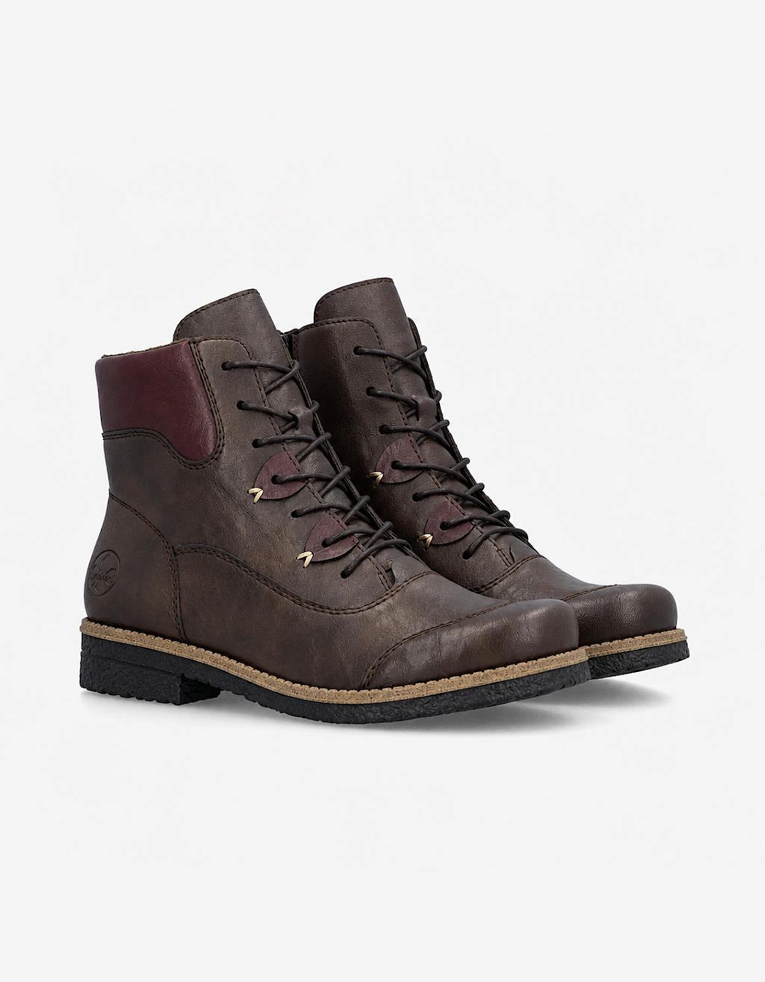 Rieker 73510 Womens Ankle Boots Rancho/Blackberry