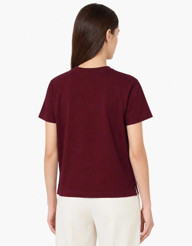 By Lanvin Small Signature Logo Burgundy T-Shirt