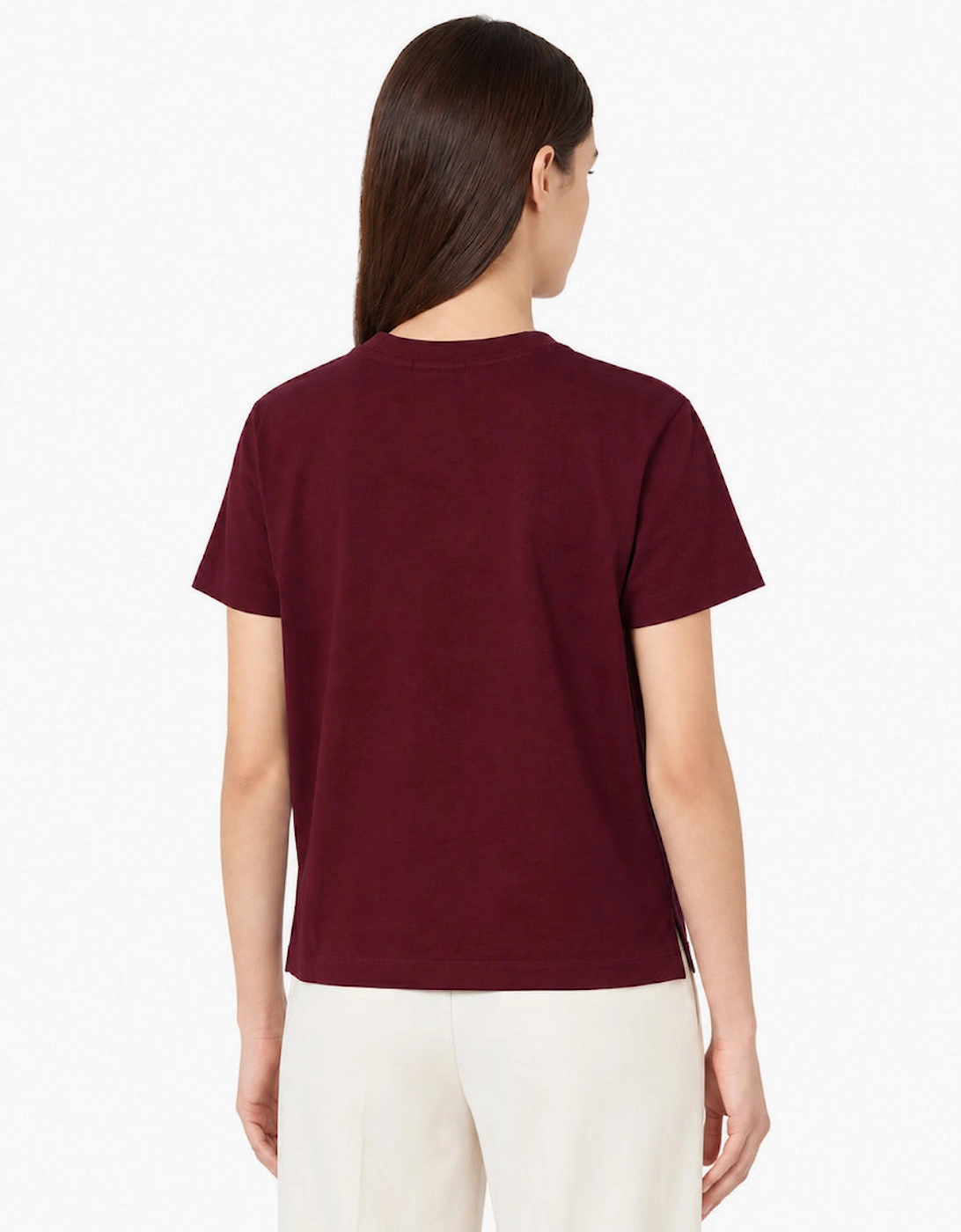 By Lanvin Small Signature Logo Burgundy T-Shirt