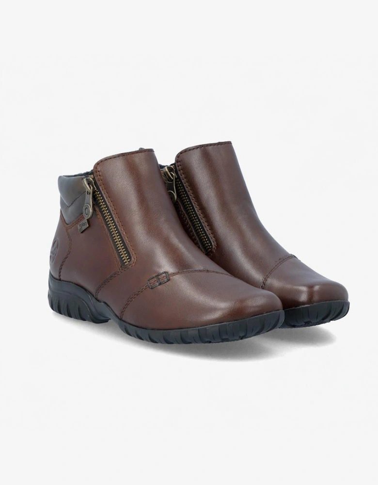Rieker L4655 Womens Ankle Boots Ebony/Antique