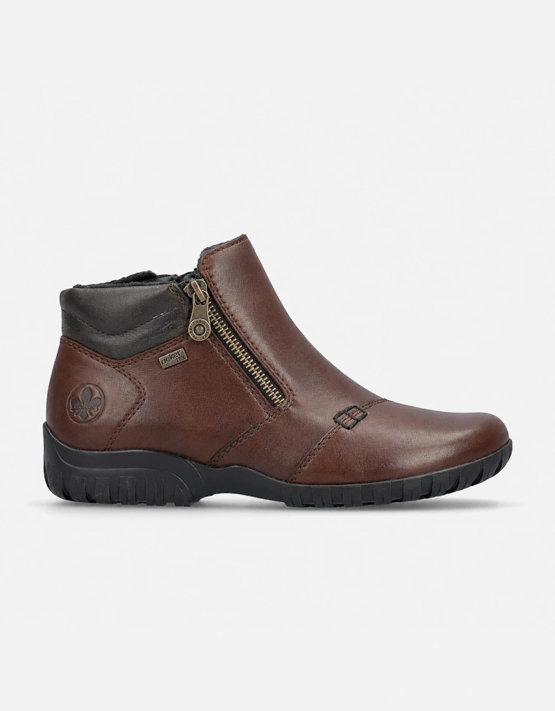 Rieker L4655 Womens Ankle Boots Ebony/Antique