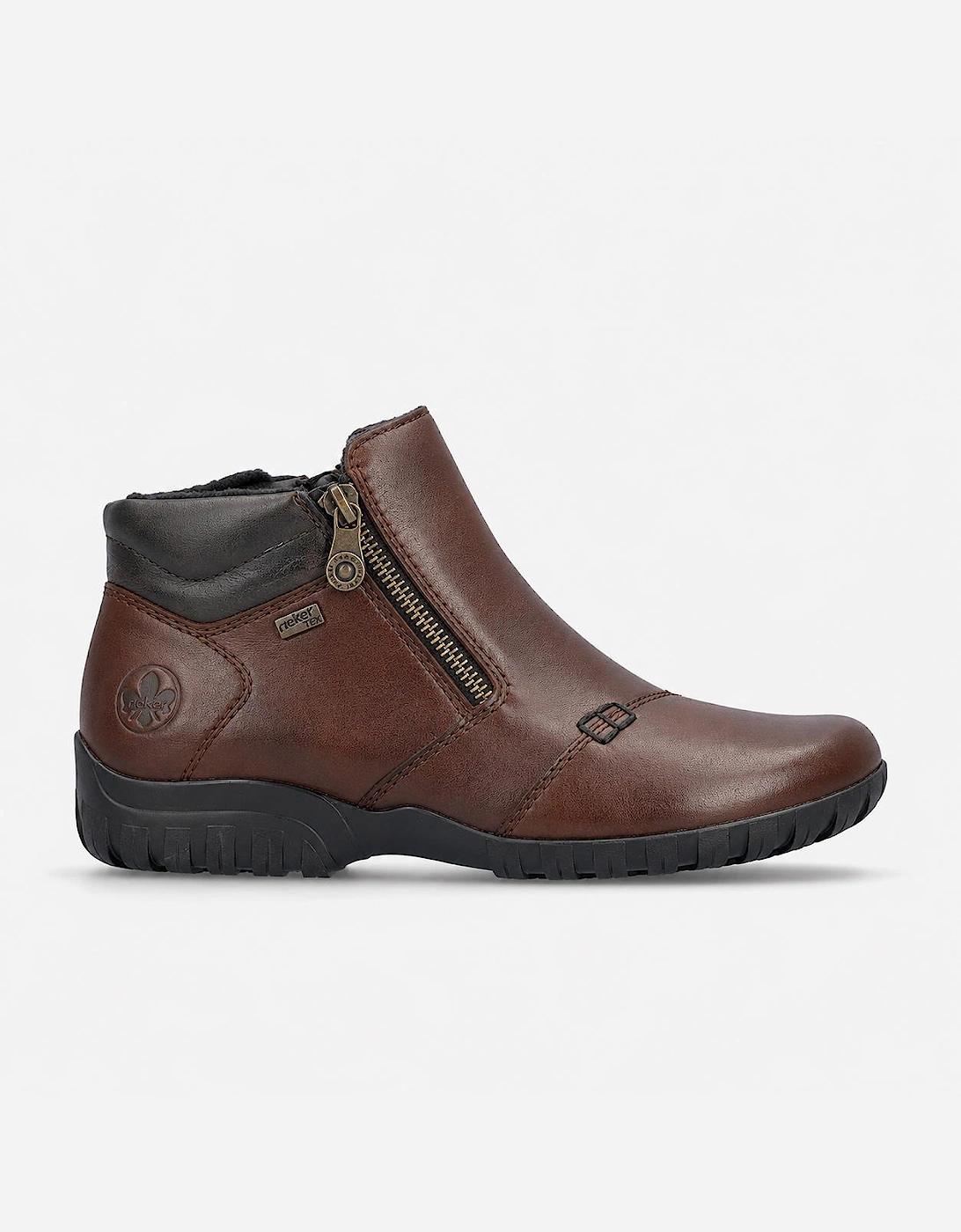 Rieker L4655 Womens Ankle Boots Ebony/Antique