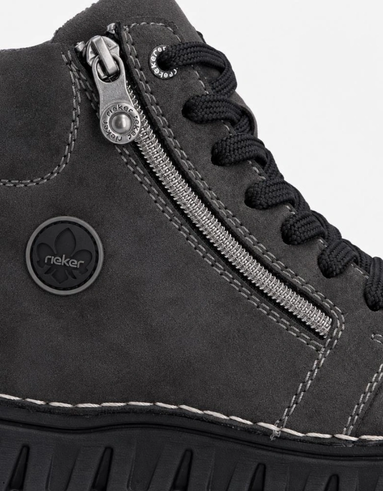 Rieker 57502 Womens Ankle Boots Anthracite