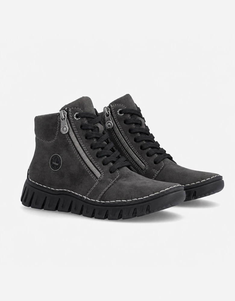 Rieker 57502 Womens Ankle Boots Anthracite