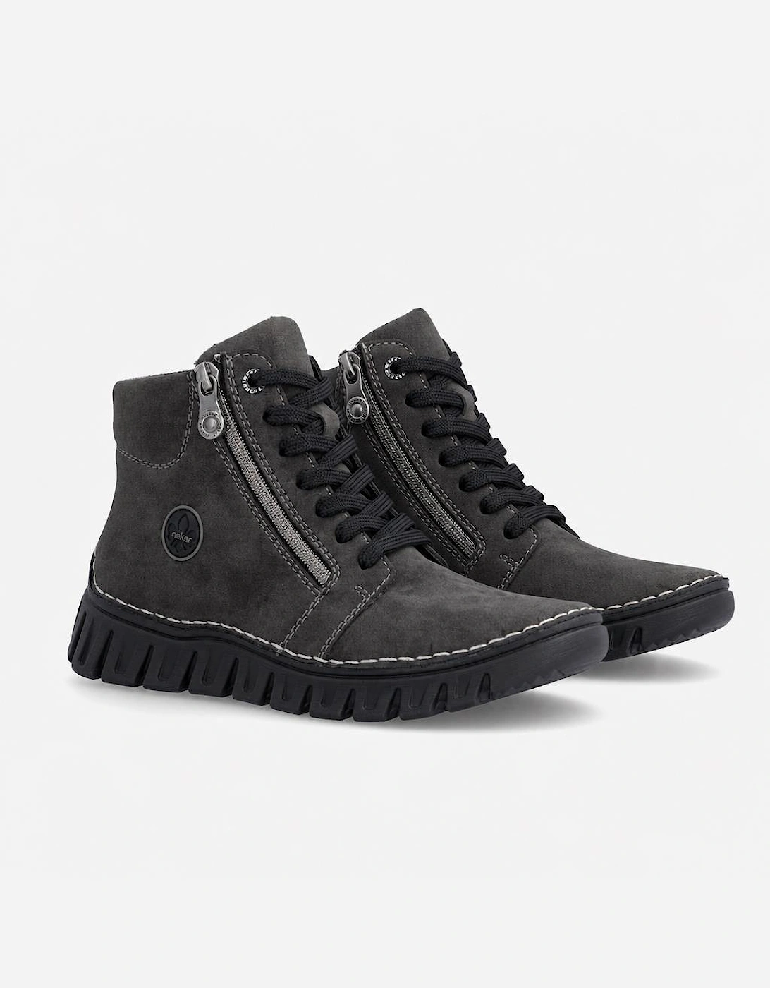 Rieker 57502 Womens Ankle Boots Anthracite