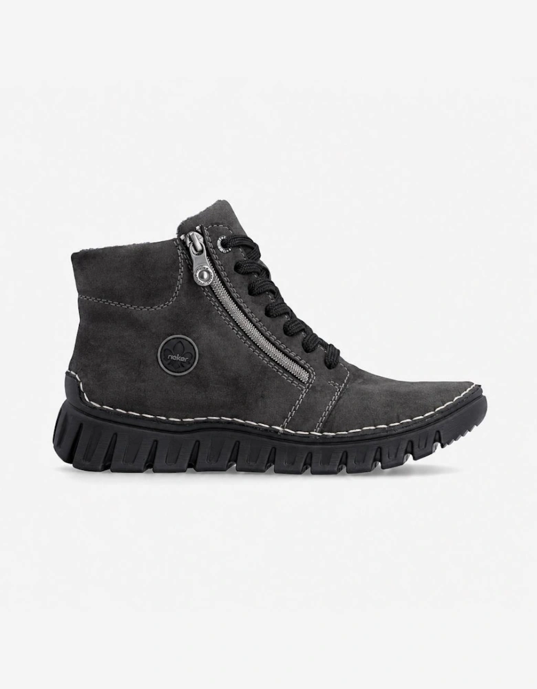Rieker 57502 Womens Ankle Boots Anthracite