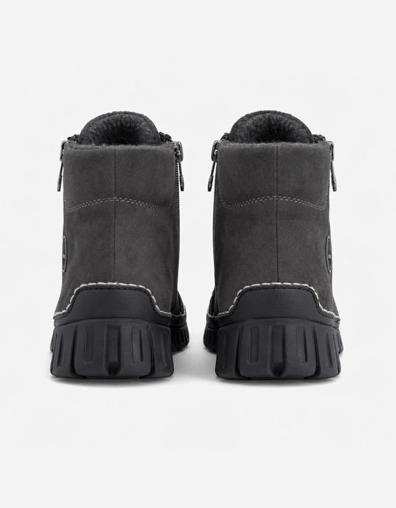 Rieker 57502 Womens Ankle Boots Anthracite