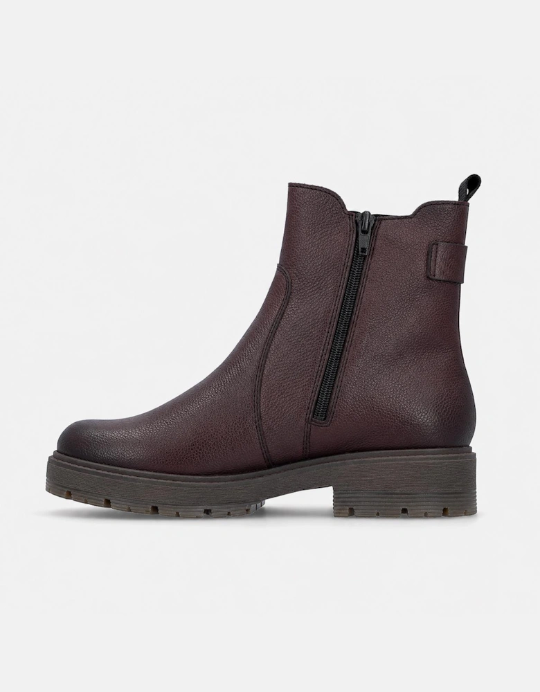 Rieker 75860 Womens Chelsea Boots Cherry