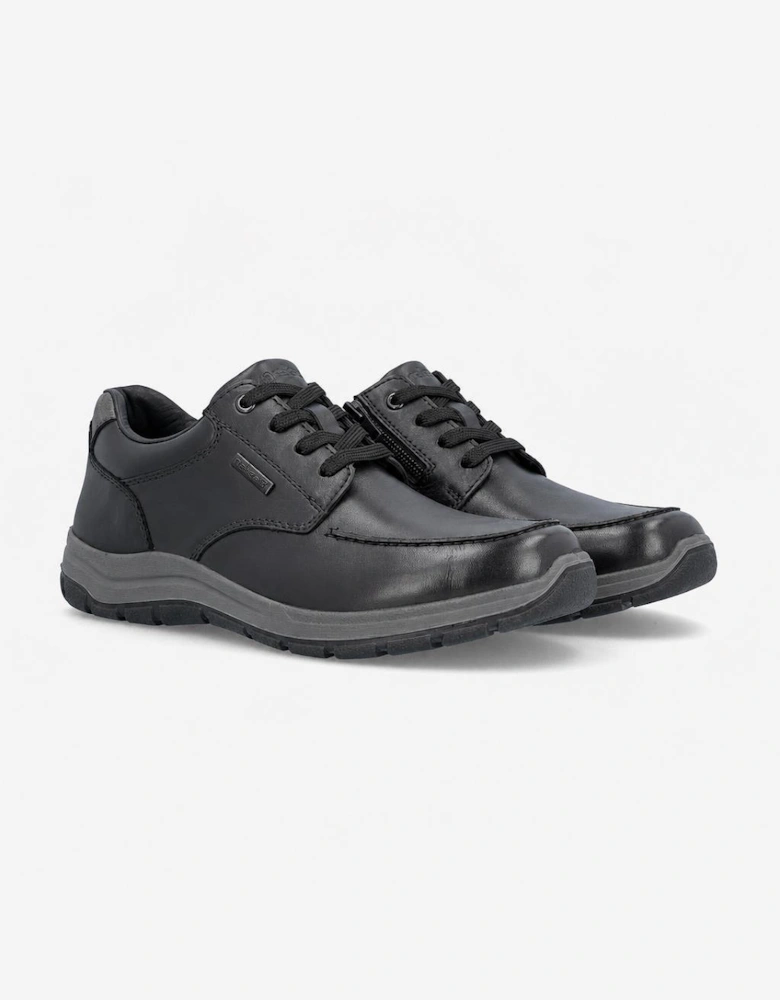 Rieker 03607 Mens Lace-Up Shoes Black/Smoke