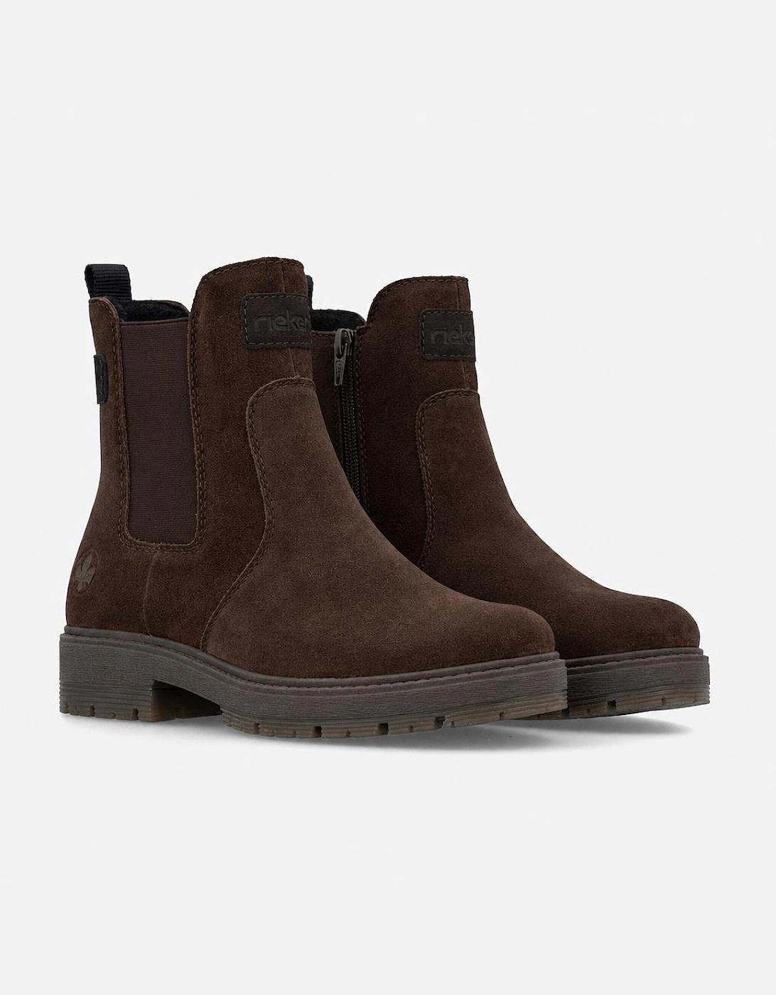 Rieker 75860 Womens Chelsea Boots Mocha/Nougat