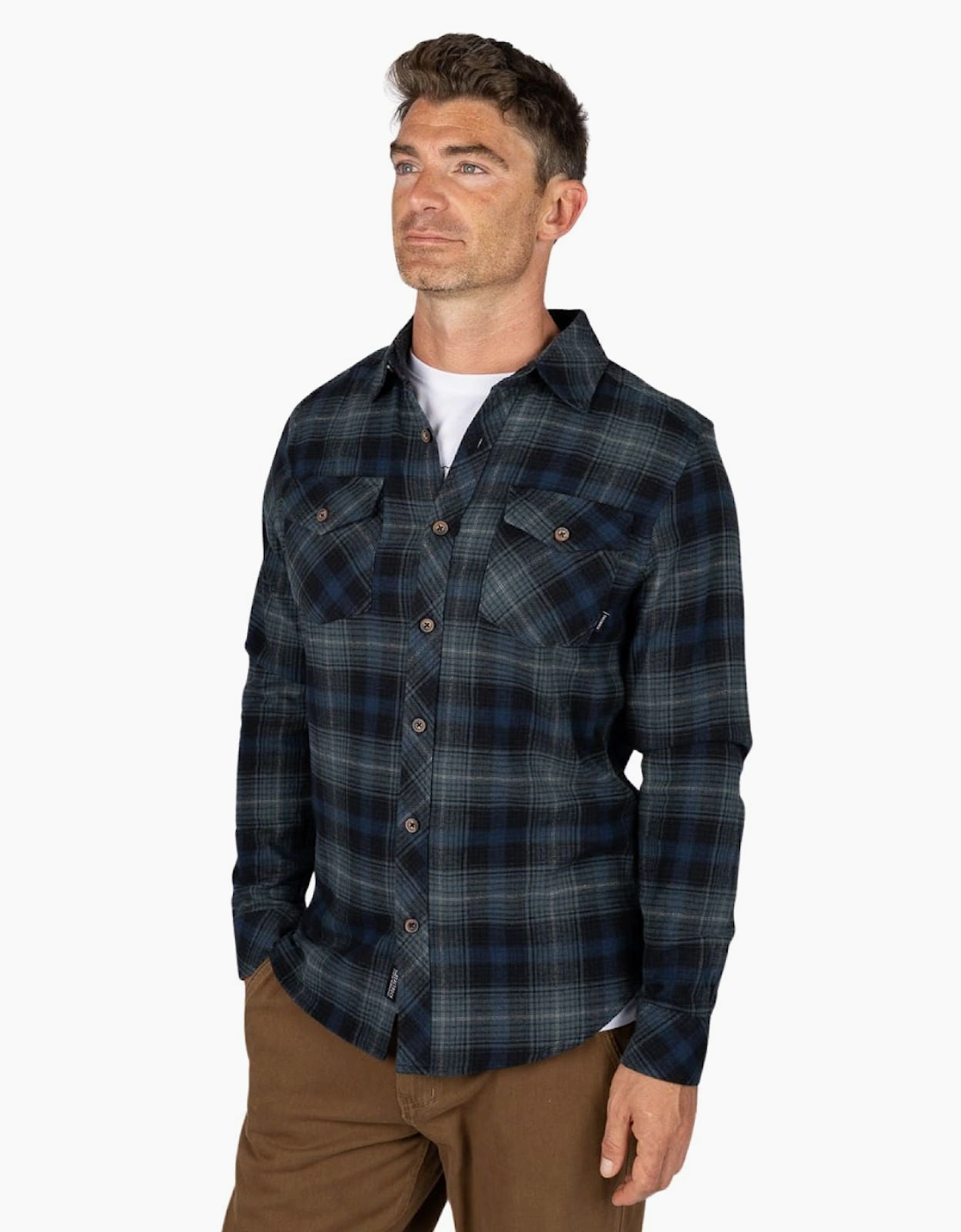 Saltrock Mens Miles Flannel Long Sleeve Shirt