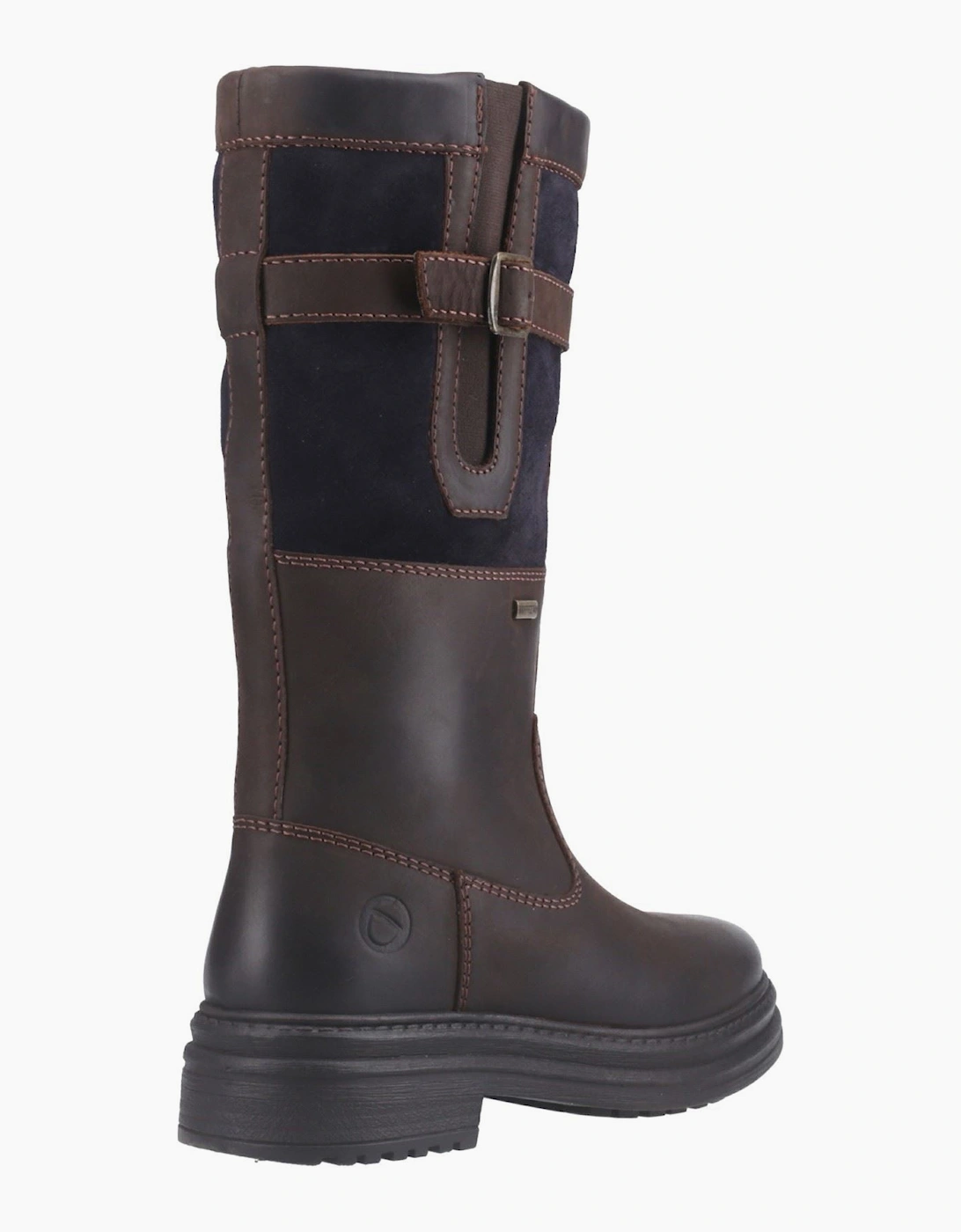 Cotswold Broadwell Leather Women's Brown/Navy Boots