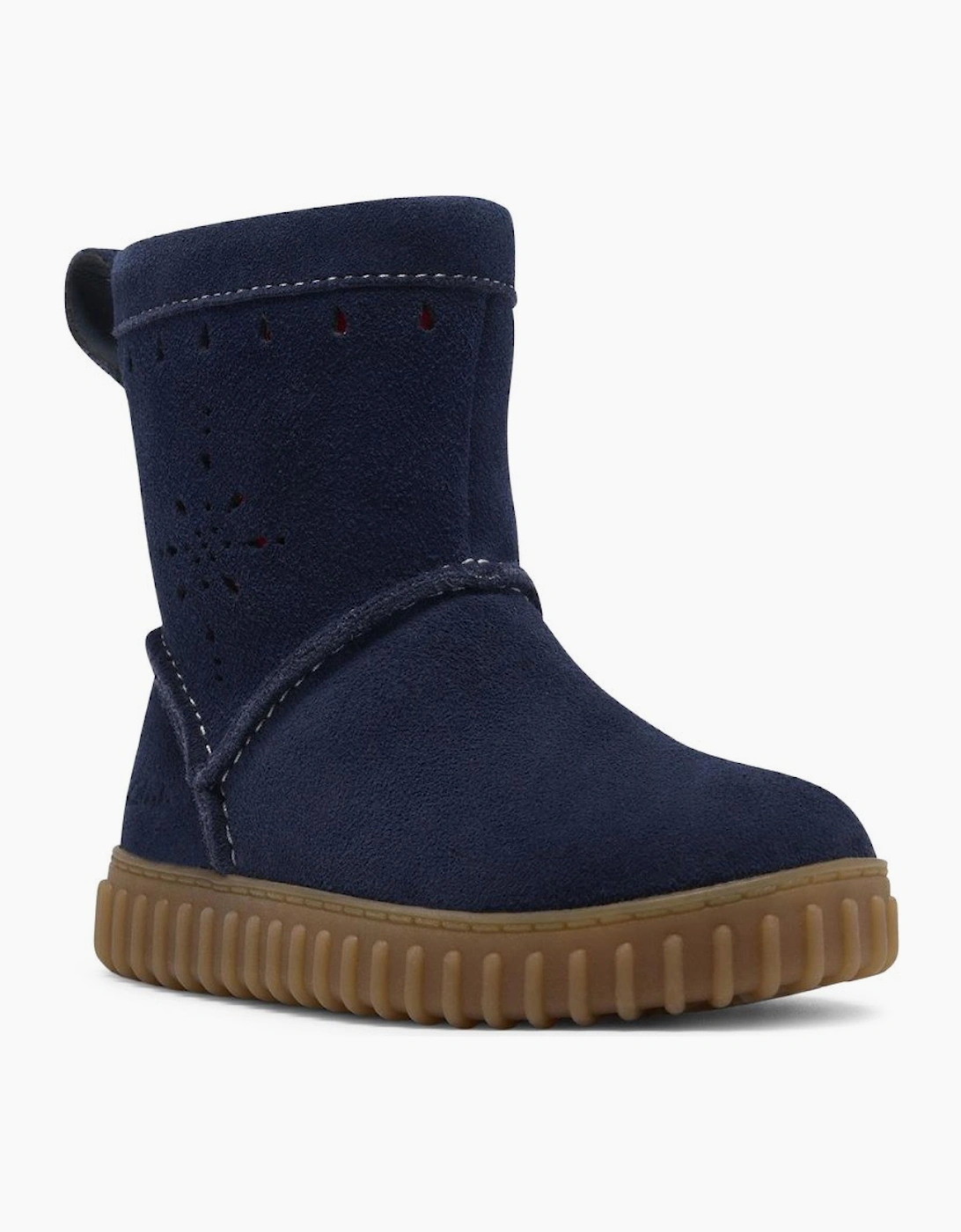 Clarks Girls Navy Cove Spirit T Infant Boots - Size 6.5/F (Standard) Kids
