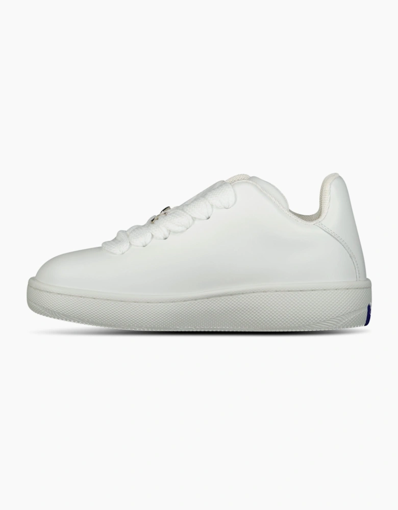 Burberry Leather Padded Trainers in White