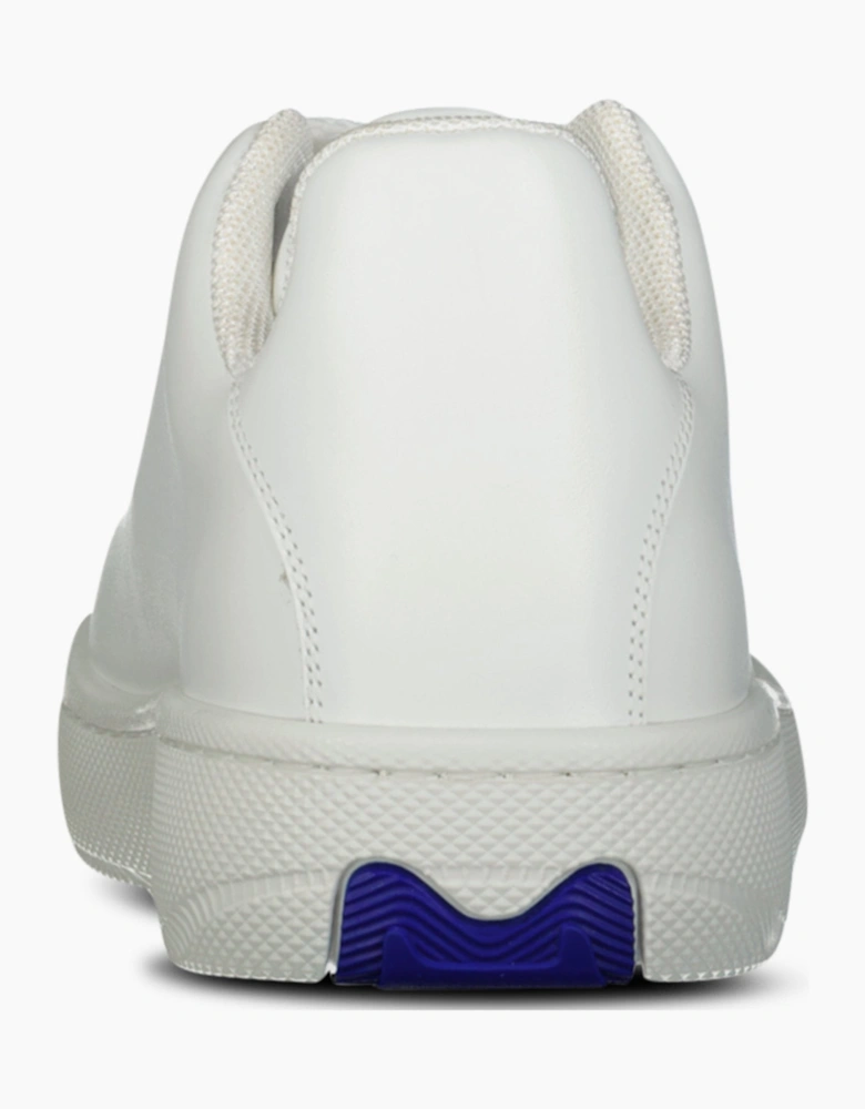 Burberry Leather Padded Trainers in White