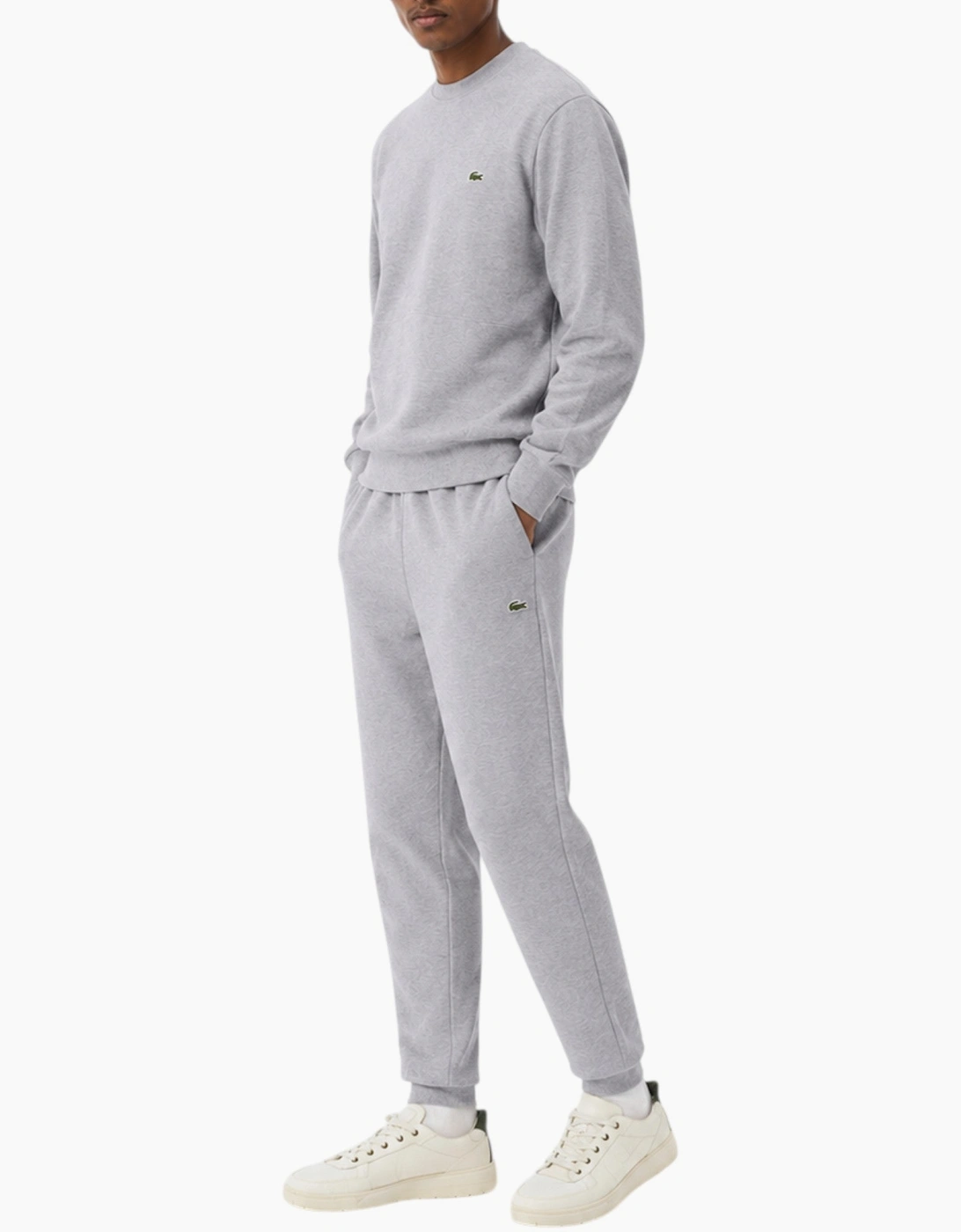 Lacoste Mens Tracksuit  Crew Neck Sweatshirt Fleece Jogger Sportswear