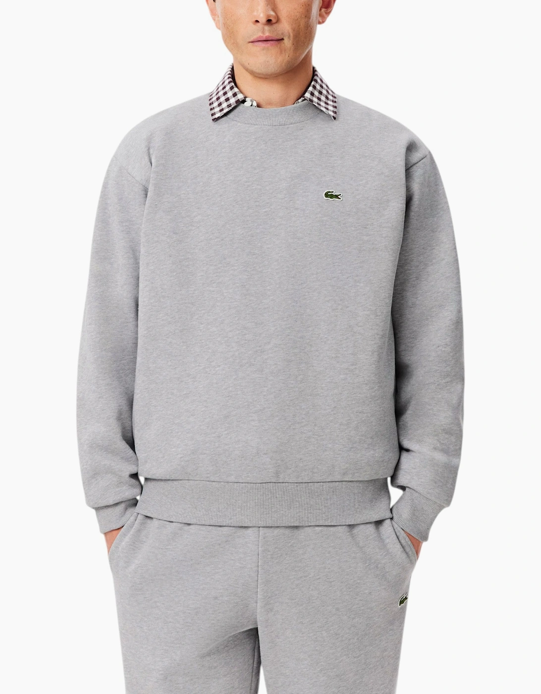 Lacoste Mens Tracksuit  Crew Neck Sweatshirt Fleece Jogger Sportswear