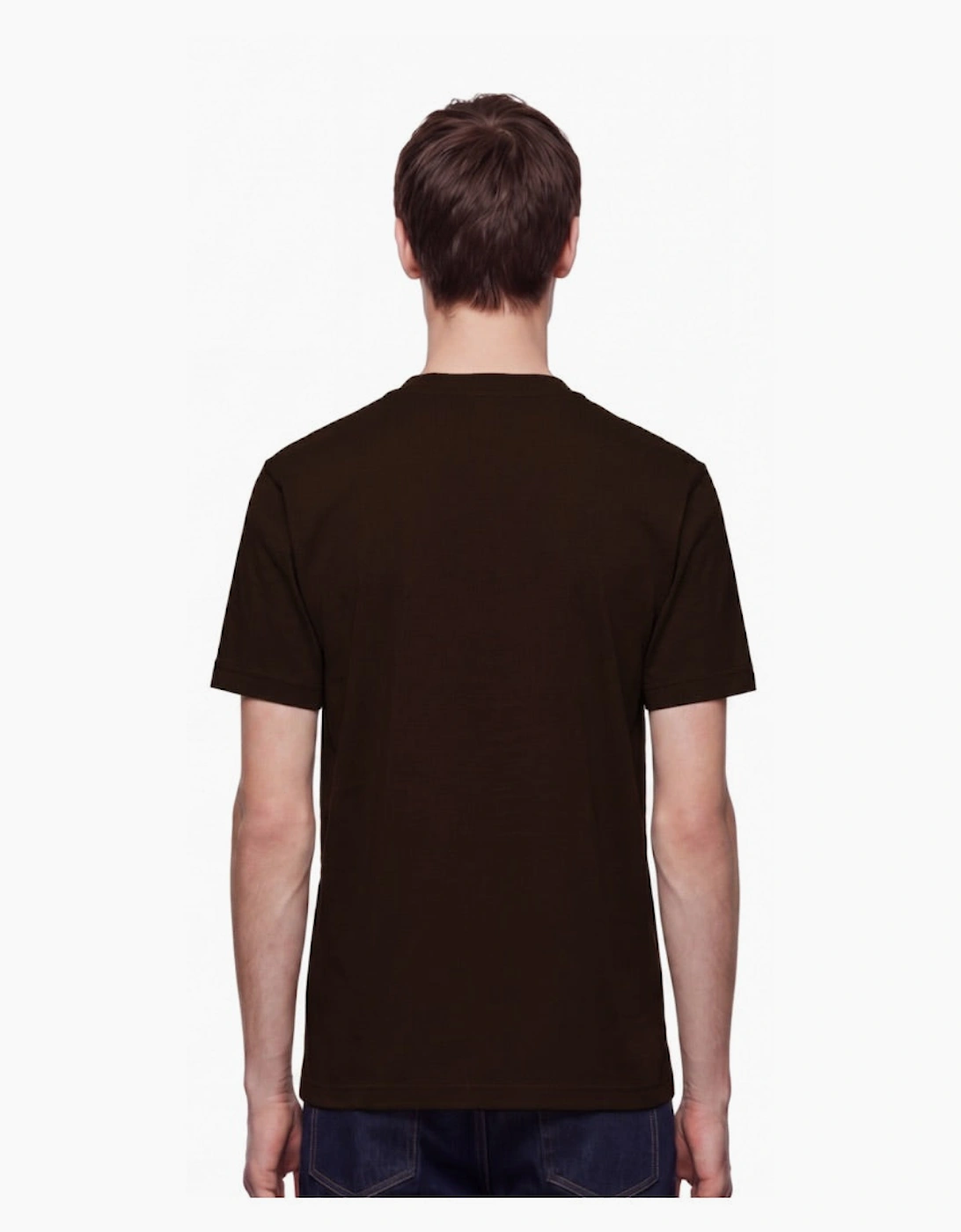 By Lanvin Central Logo Dark Brown T-Shirt