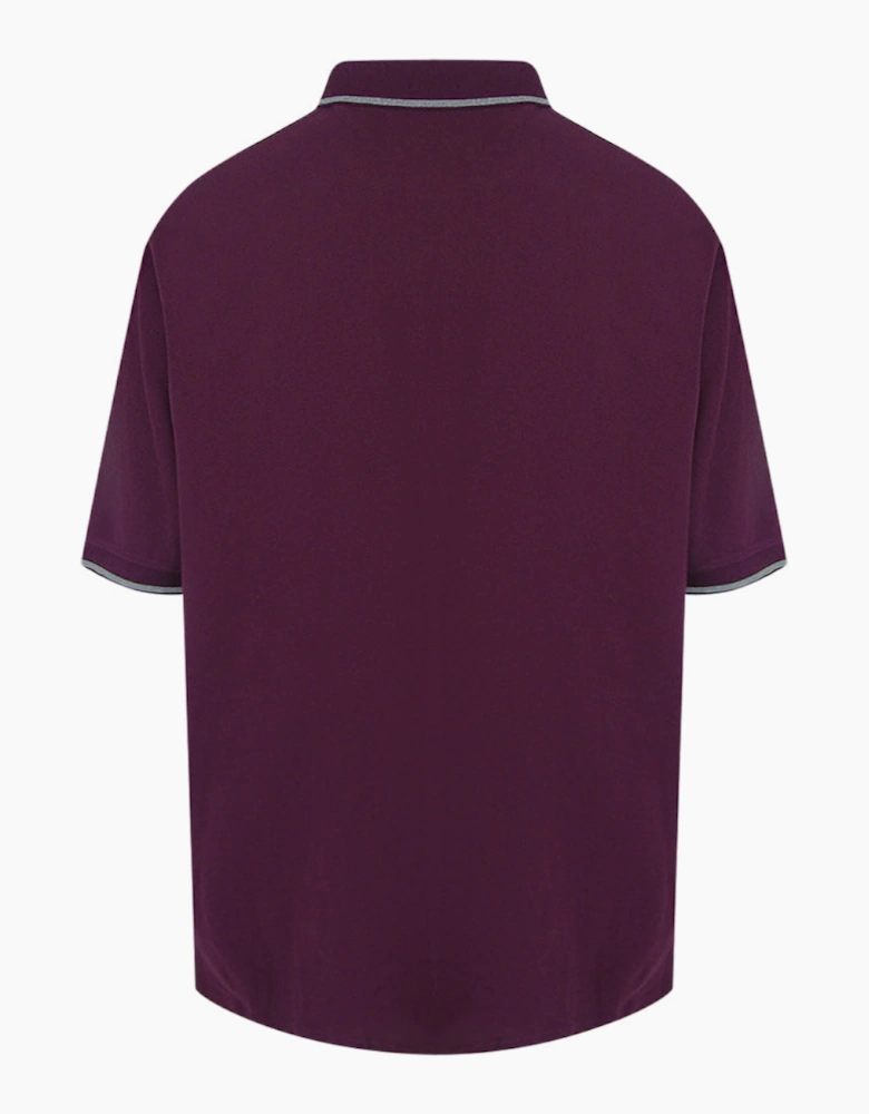 Lyle & Scott Tipped Big & Tall Burgundy Polo Shirt