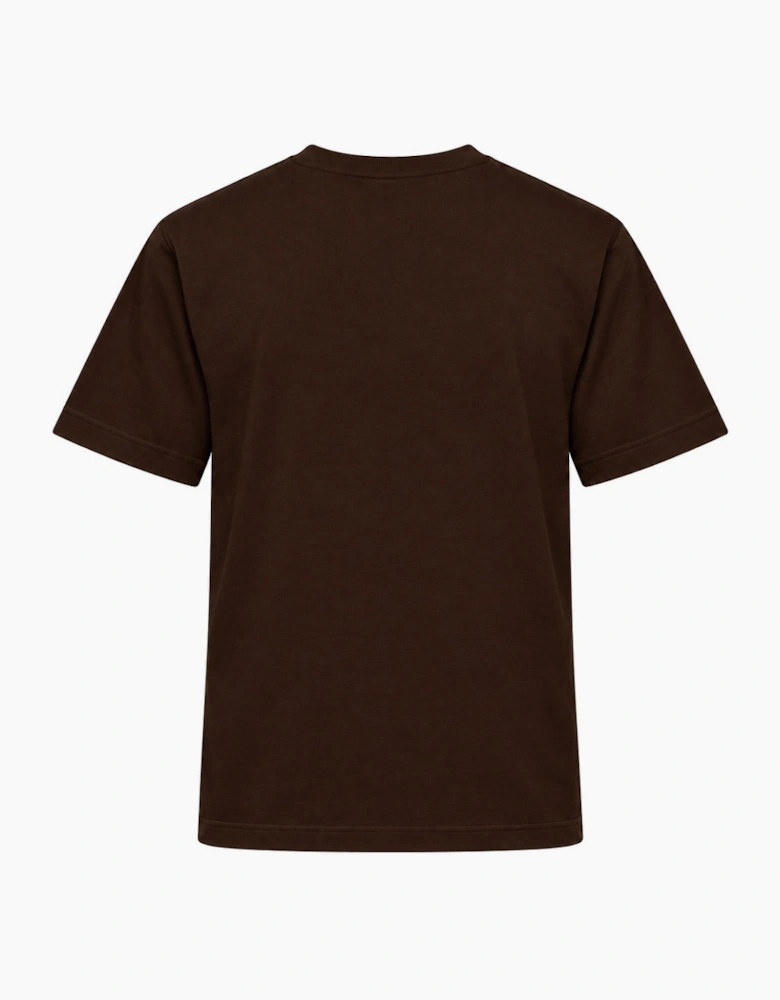 By Lanvin Central Logo Dark Brown T-Shirt